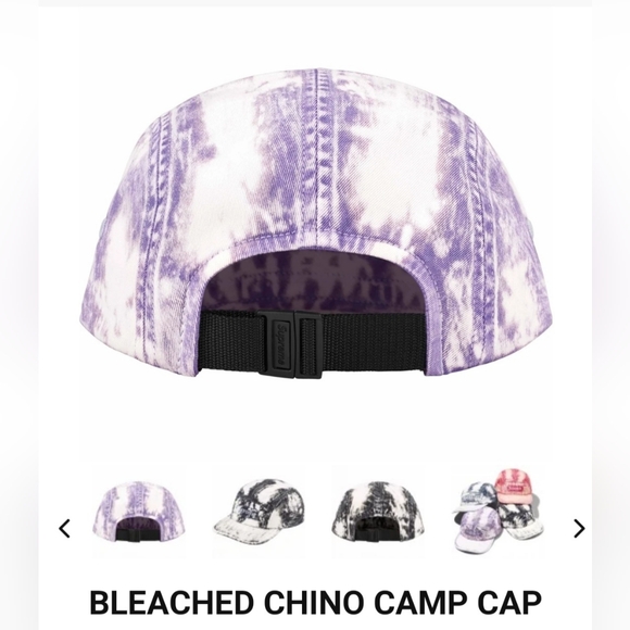 Supreme Bleached Chino Camp Cap *SS24* *NWT* - Picture 2 of 5